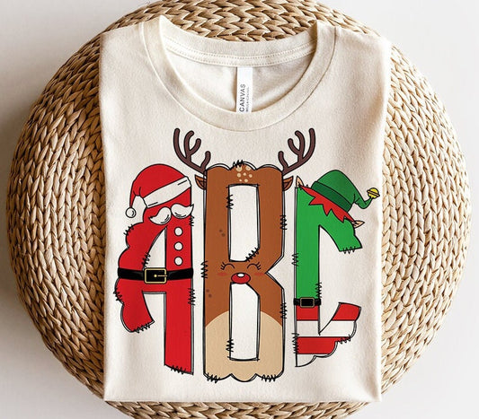 Christmas Monogram 1 DTF or Sublimation transfer