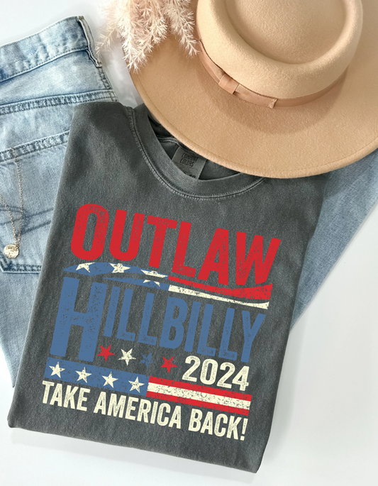 Outlaw hillbilly TRUMP 2024 DTF TRANSFER