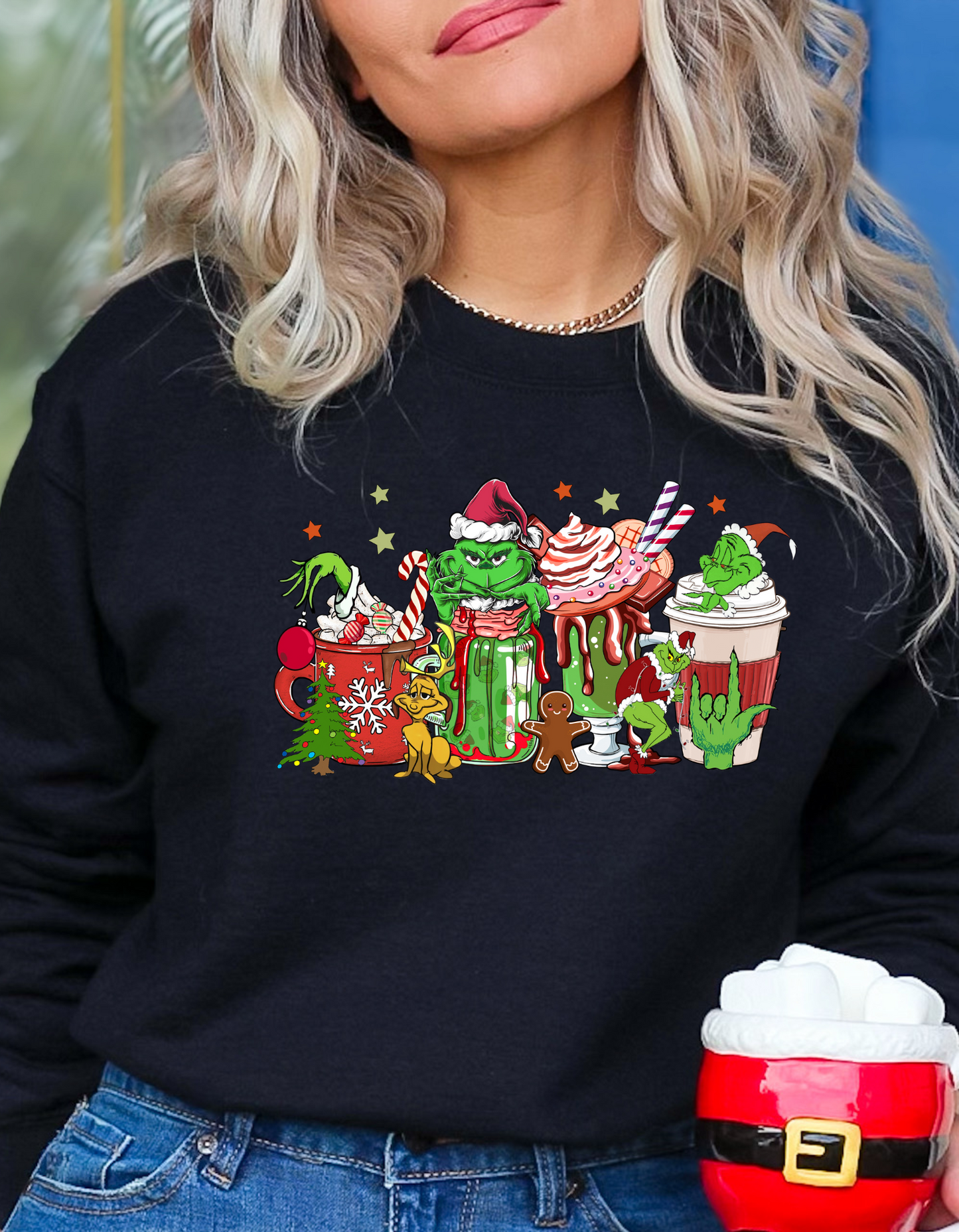 Grinch Christmas DTF and Sublimation Transfer