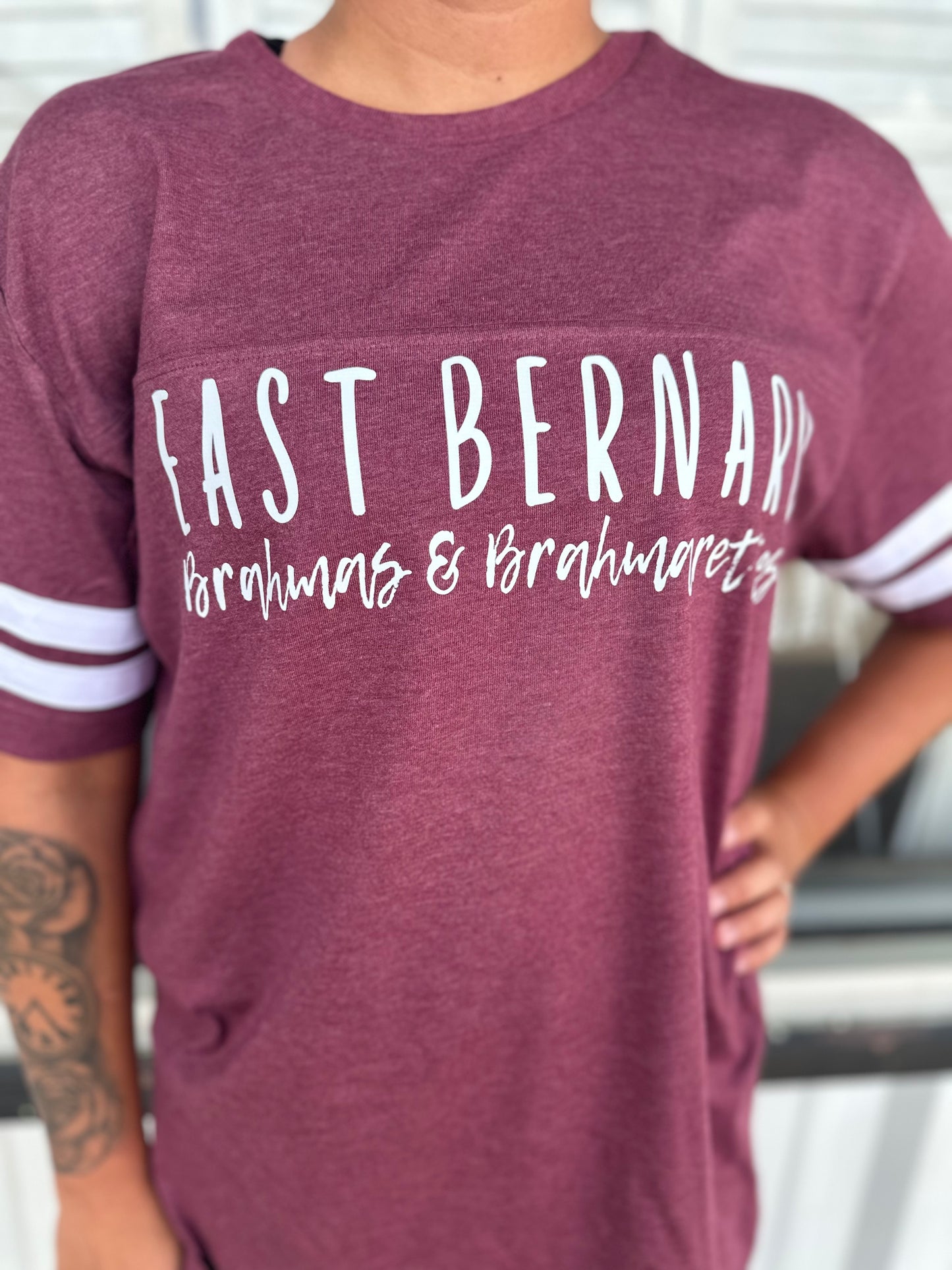 East Bernard Football Jersey Tee