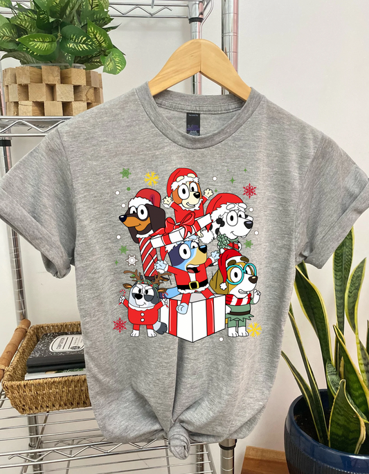 Christmas Bluey DTF and Sublimation Transfer