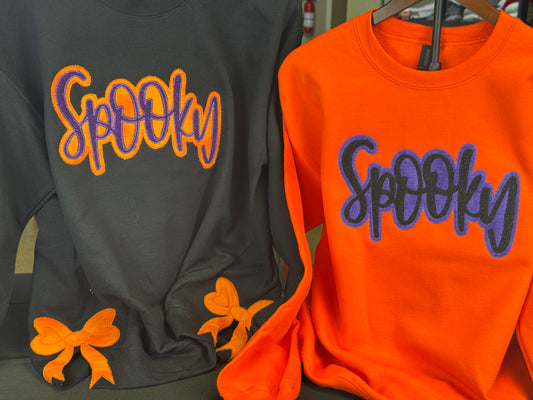 Spooky Halloween Embroidered Sweatshirt