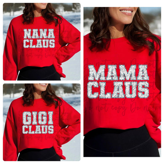 Custom Christmas Claus DTF and Sublimation Transfer (any name can be done please leave it in the comments)