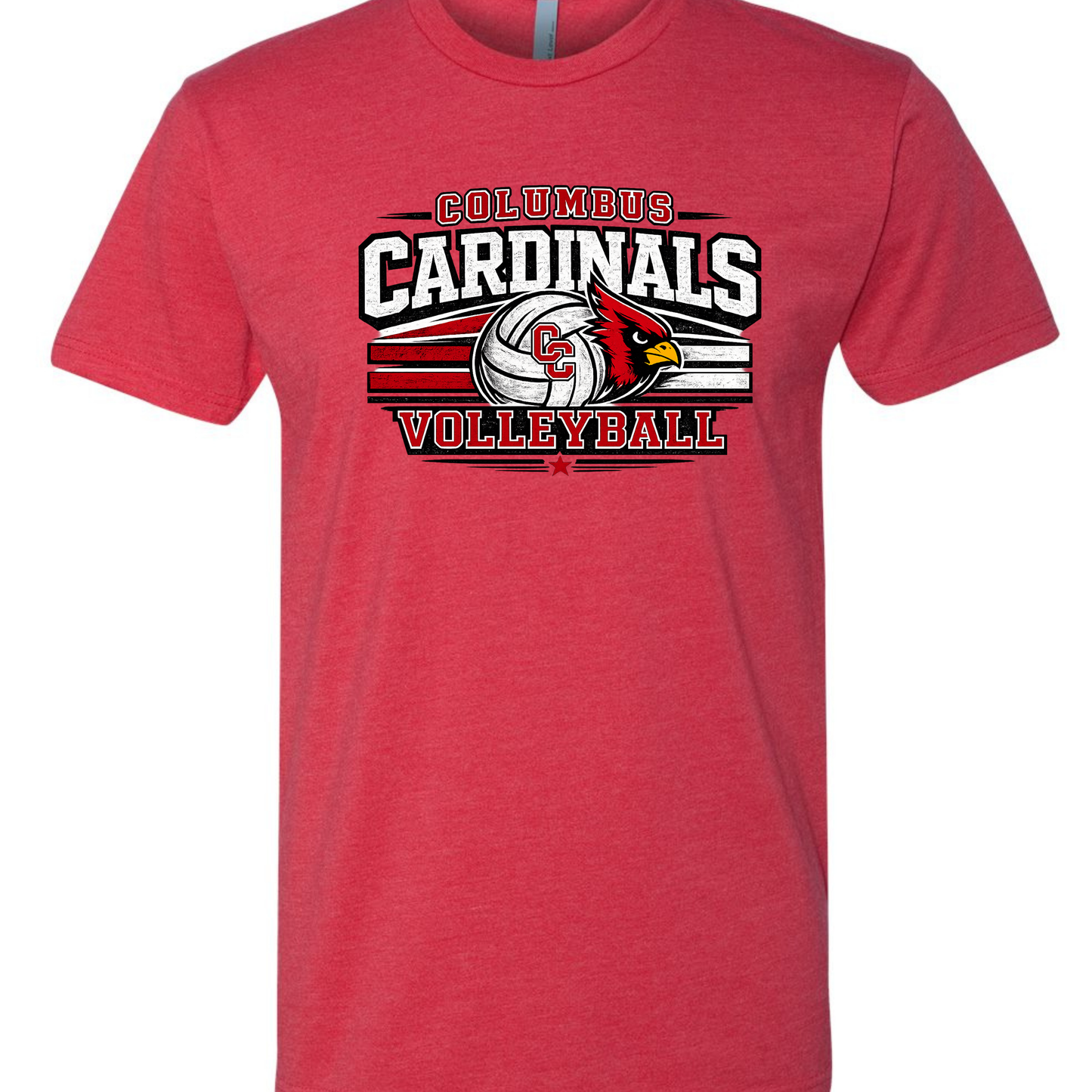Columbus Cardinal Volleyball Tee