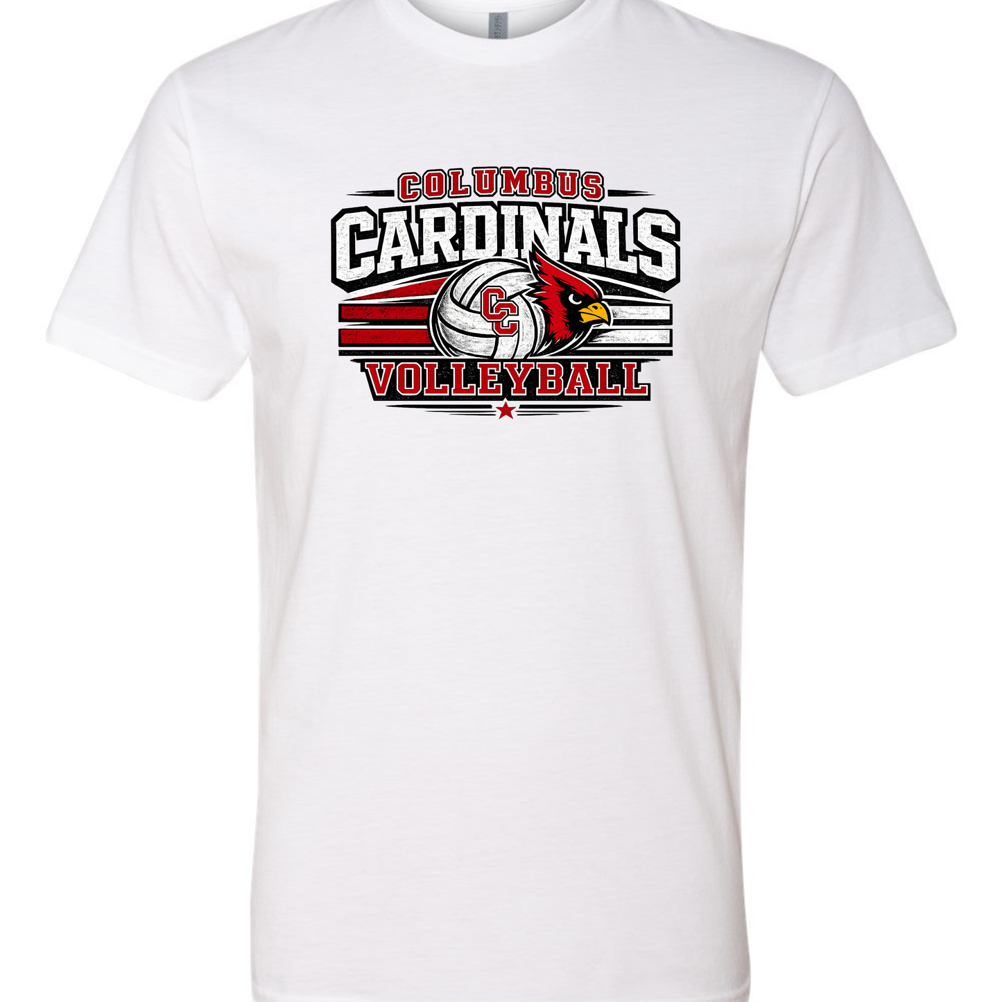 Columbus Cardinal Volleyball Tee