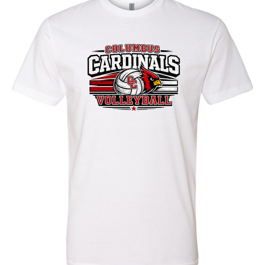 Columbus Cardinal Volleyball Tee