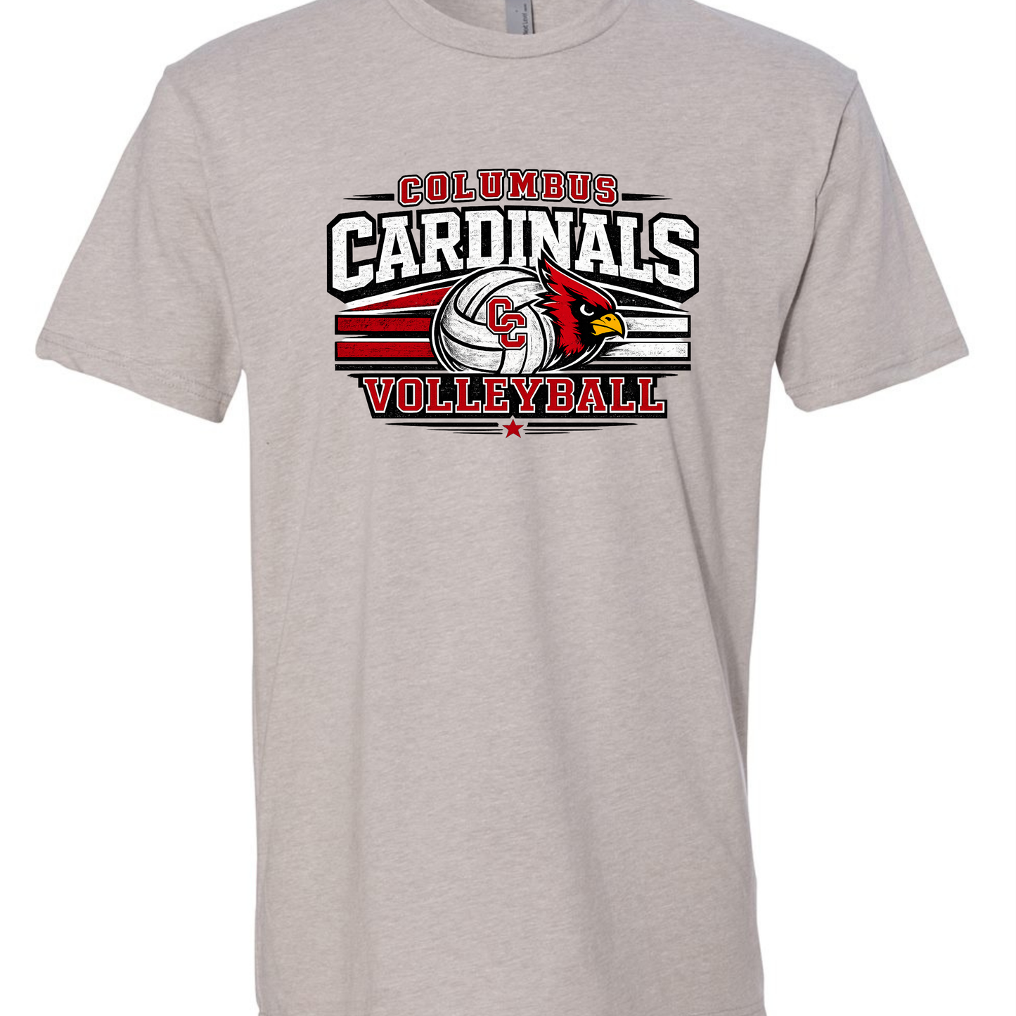 Columbus Cardinal Volleyball Tee