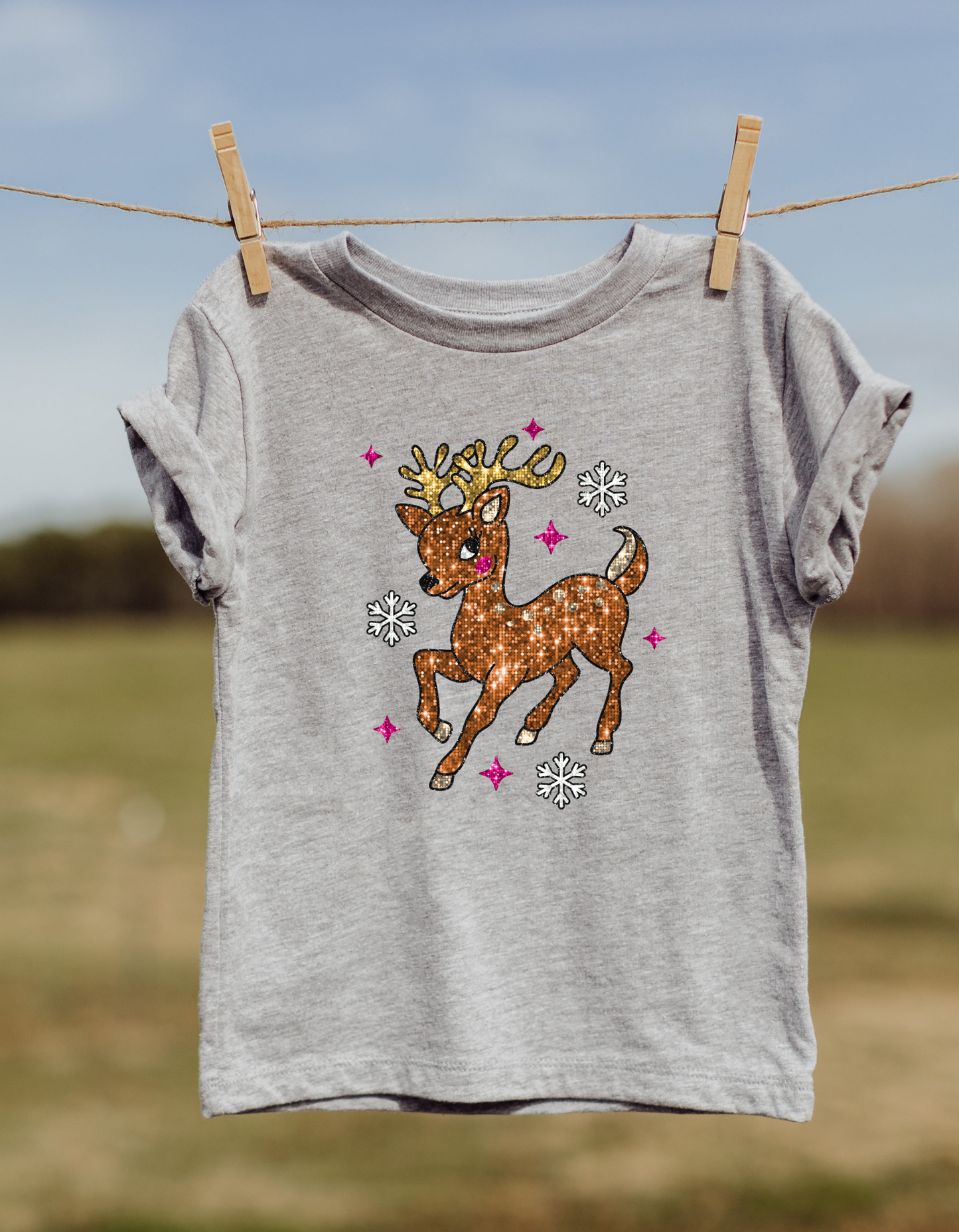 Christmas Reindeer DTF or Sublimation transfer