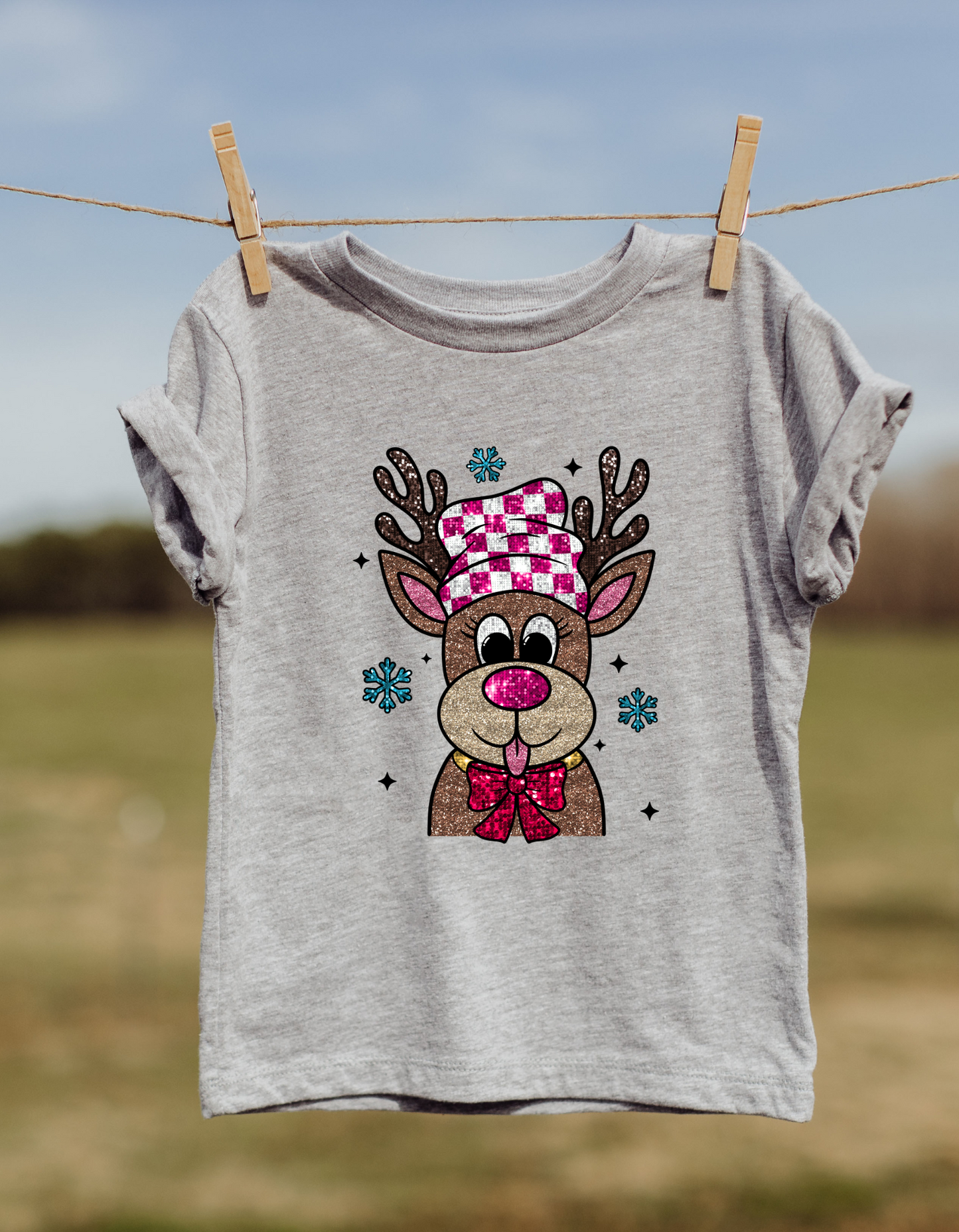 Christmas Reindeer DTF or Sublimation transfer