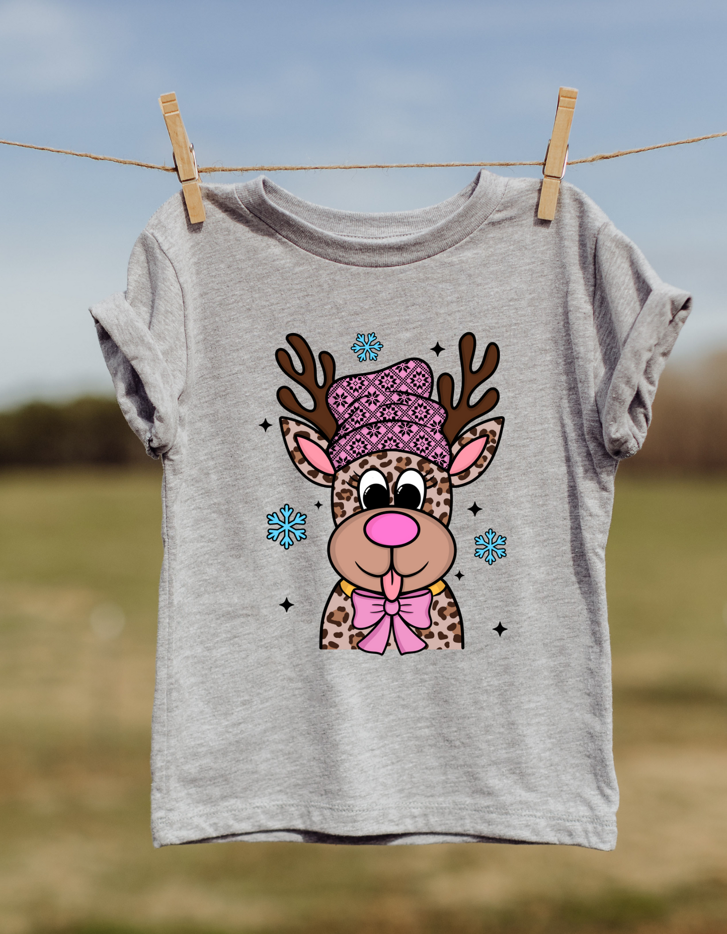 Christmas Reindeer DTF or Sublimation transfer