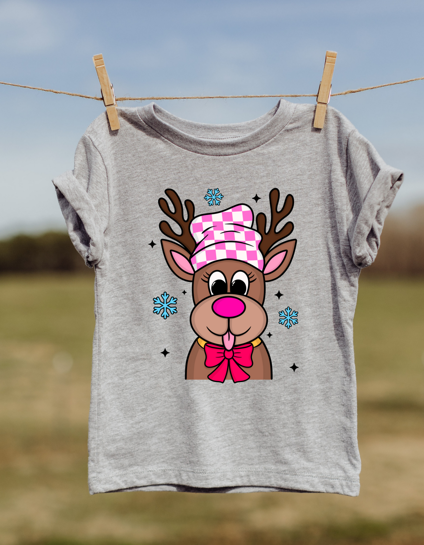 Christmas Reindeer DTF or Sublimation transfer