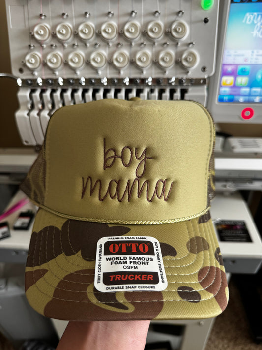 Boy mama Embroidered Trucker Hat WHOLESALE