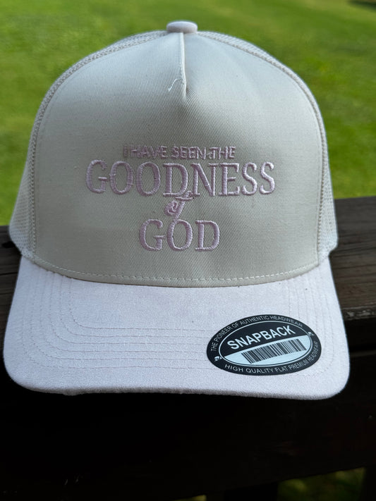 I have seen the Goodness in God Embroidered Trucker Hat RETAIL