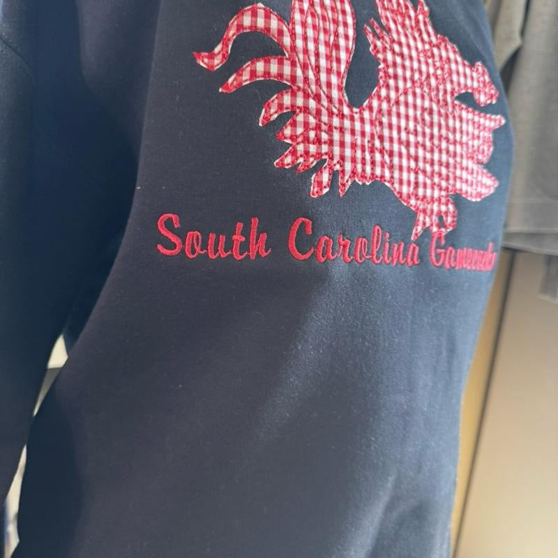 Gamecocks Appliqué Embroidered Gildan Sweatshirt