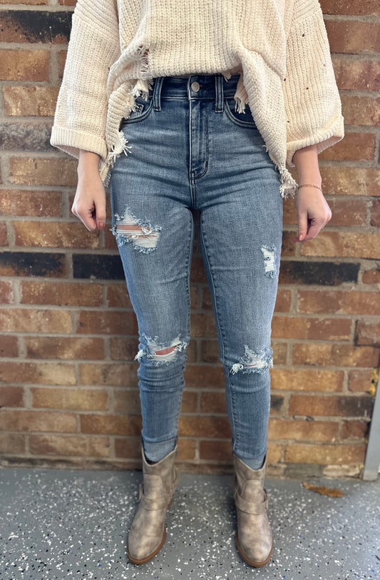 Judy Blue High Waist Heavy Destroy