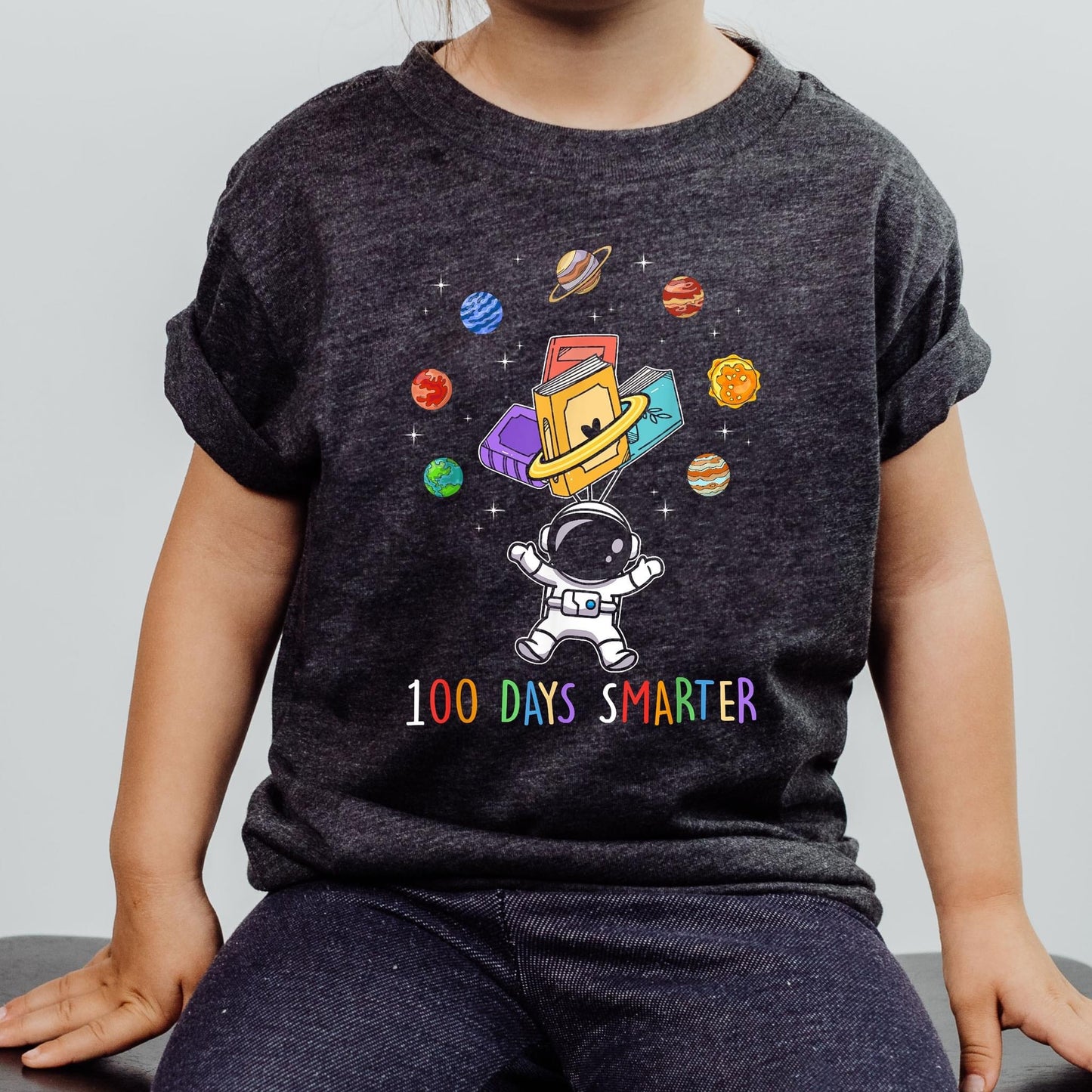 100 Days of School Astronaut DTF Transfer