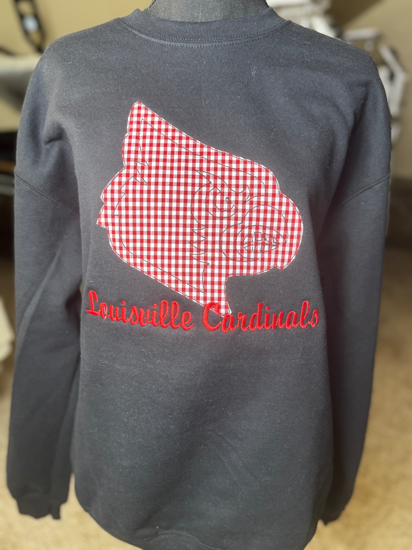 Louisville Game Day Applique Embroidered Tee or Sweatshirt