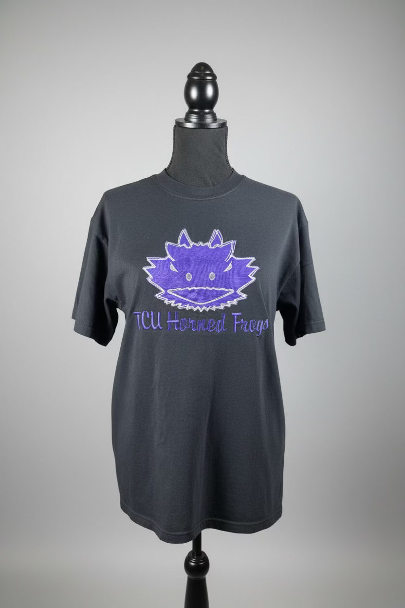TCU  Game Day Applique Embroidered Tee or Sweatshirt
