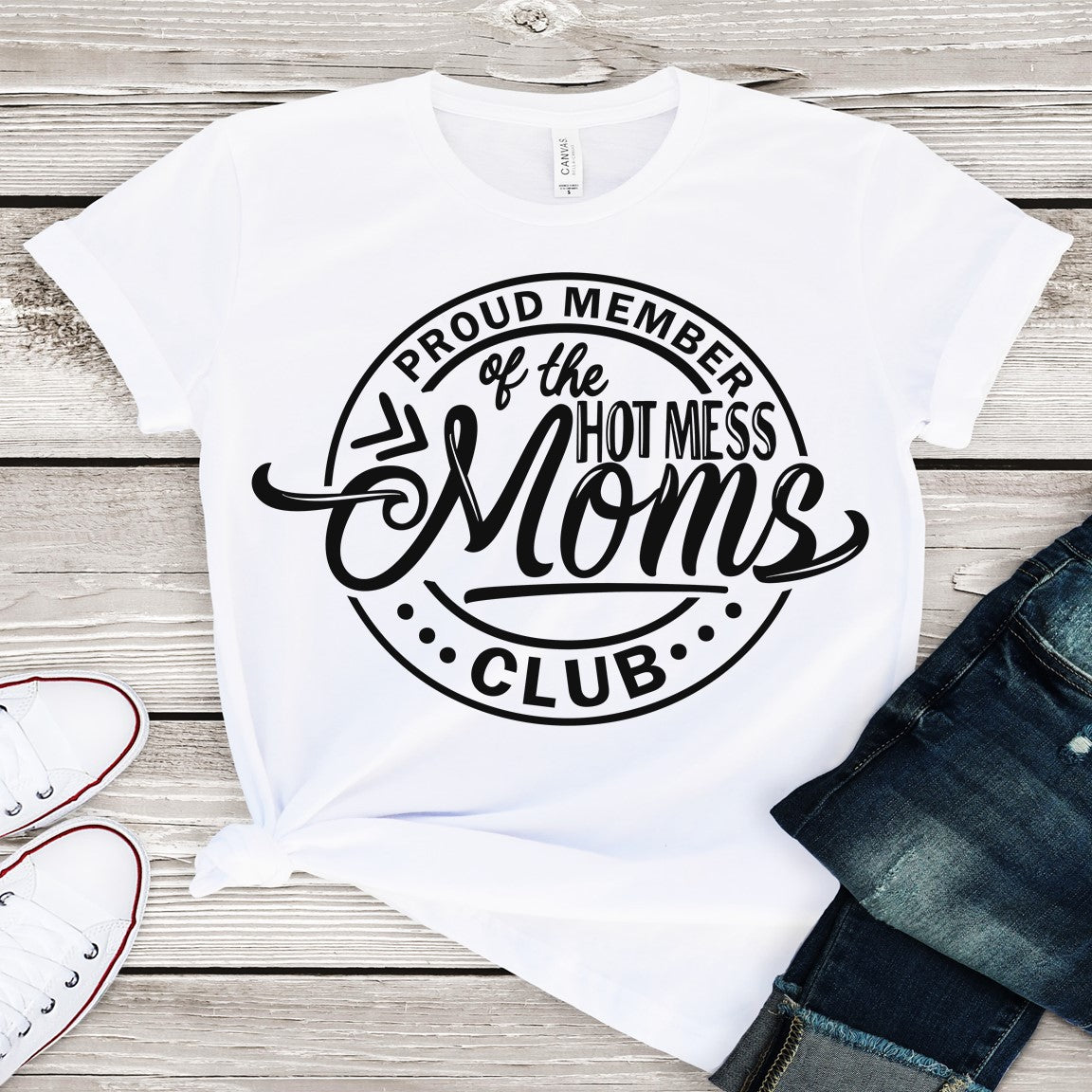 Proud Member of the hot mess mom club DTF and Sublimation Transfer