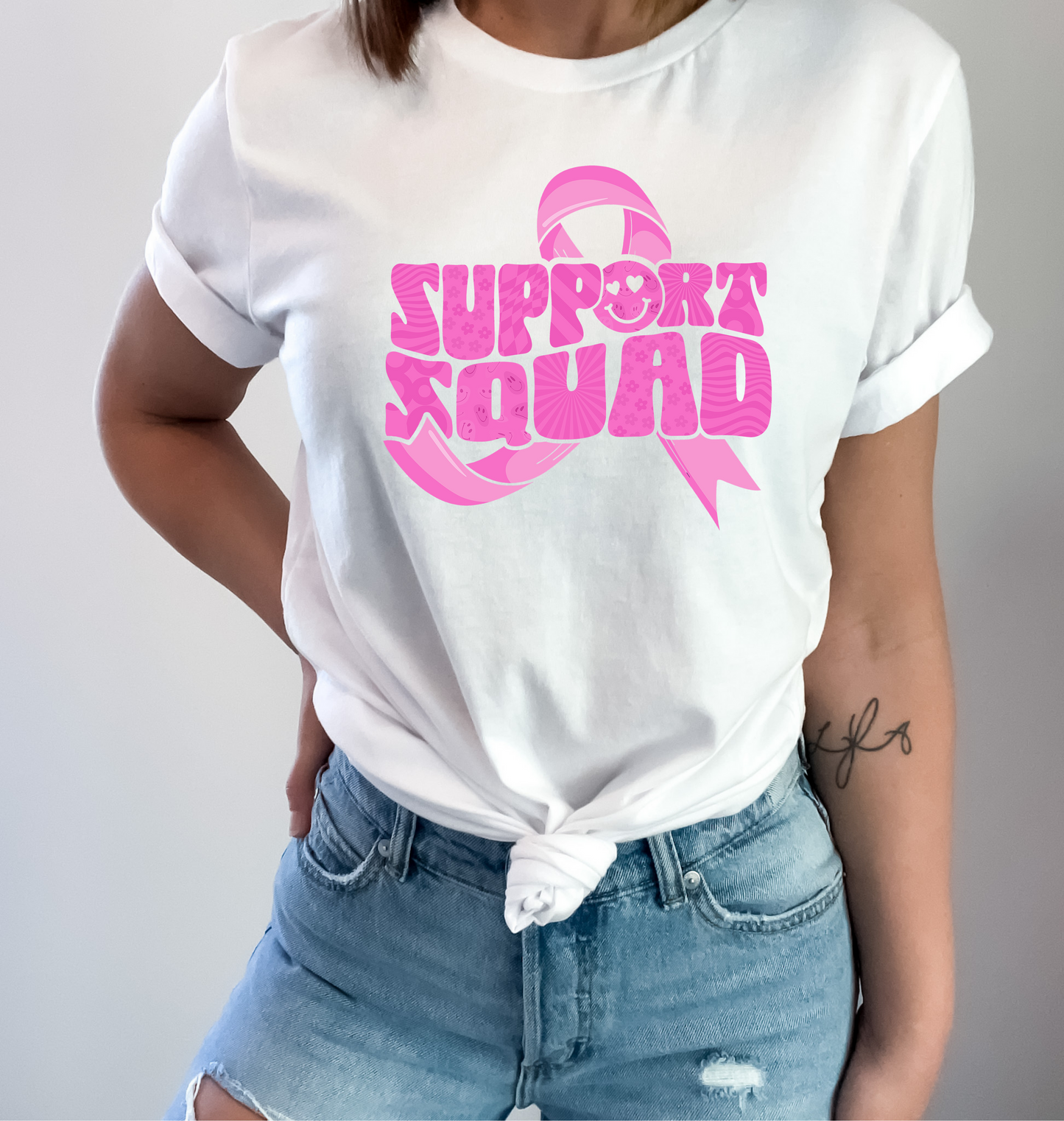 Breast Cancer Support Squad DTF and Sublimation Transfer