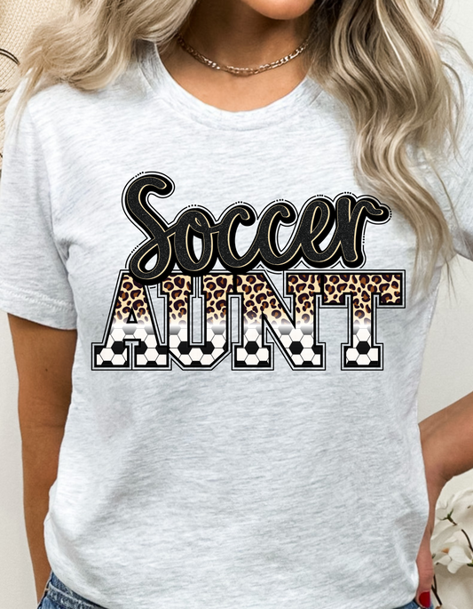 Soccer aunt Up to two sleeves included DTF and Sublimation Transfer