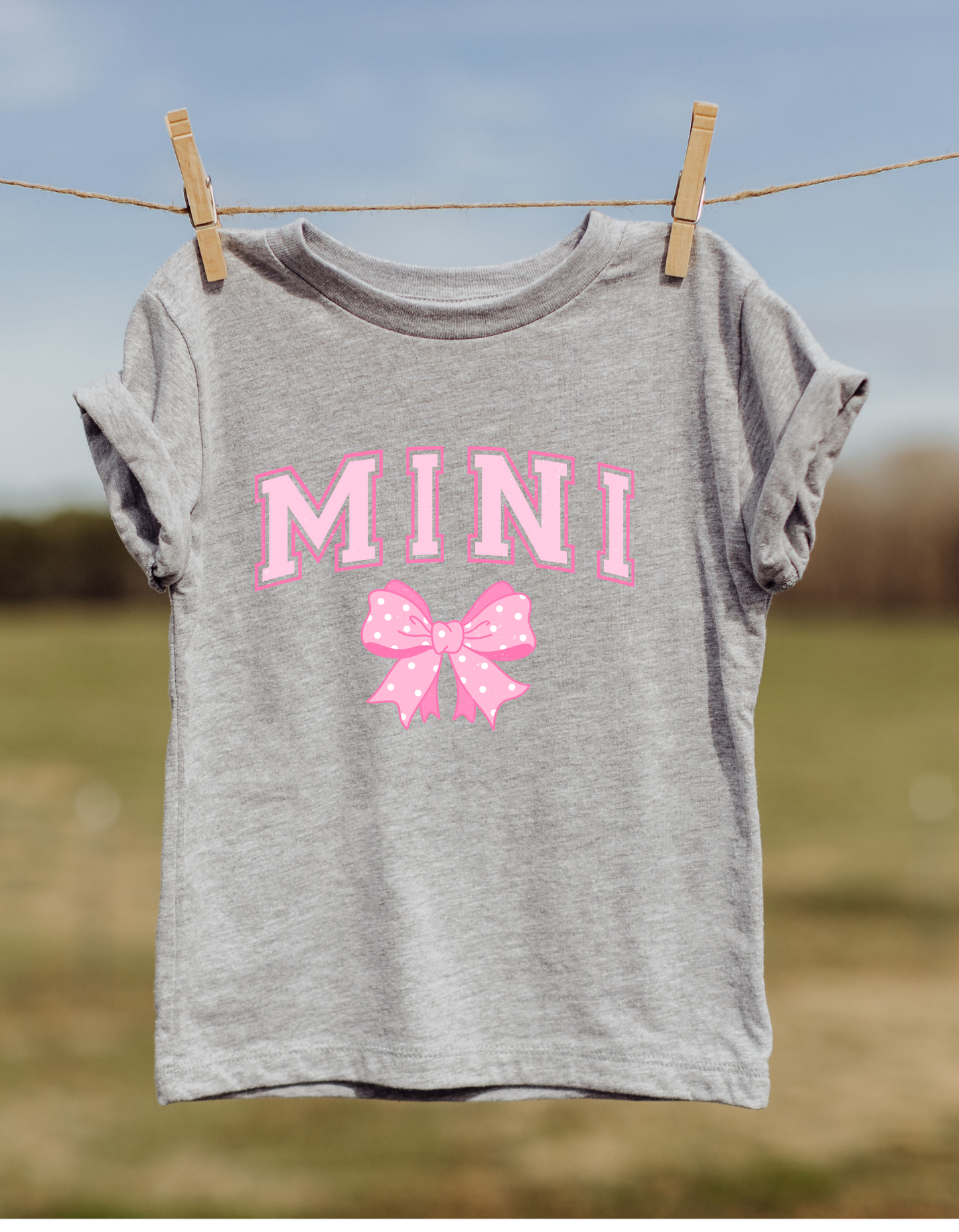 Pink Bow Mama and mini DTF and Sublimation Transfer