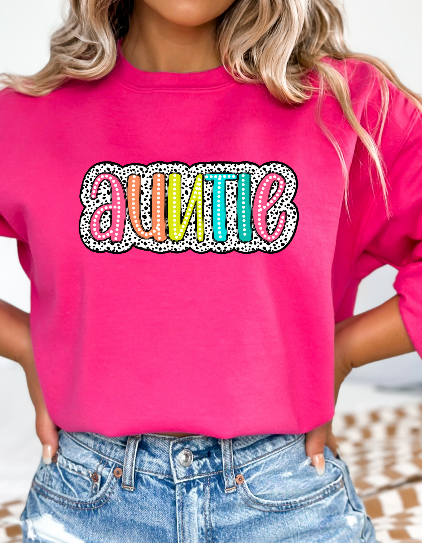 Auntie colorful DTF and Sublimation Transfer