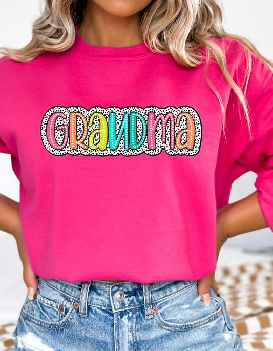 Grandma colorful DTF and Sublimation Transfer