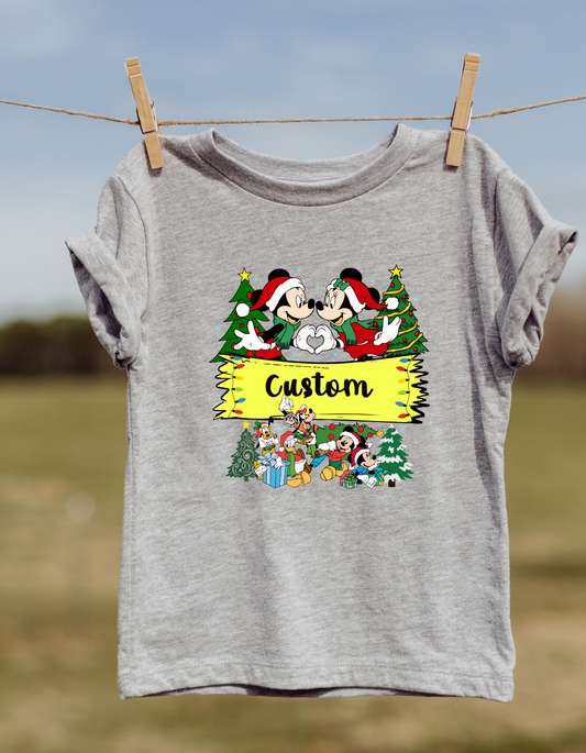 Christmas Custom Mickey DTF or Sublimation Transfer