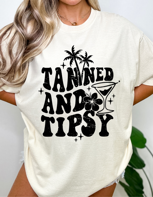 Distressed Tanned and Tipsy DTF and Sublimation Transfer