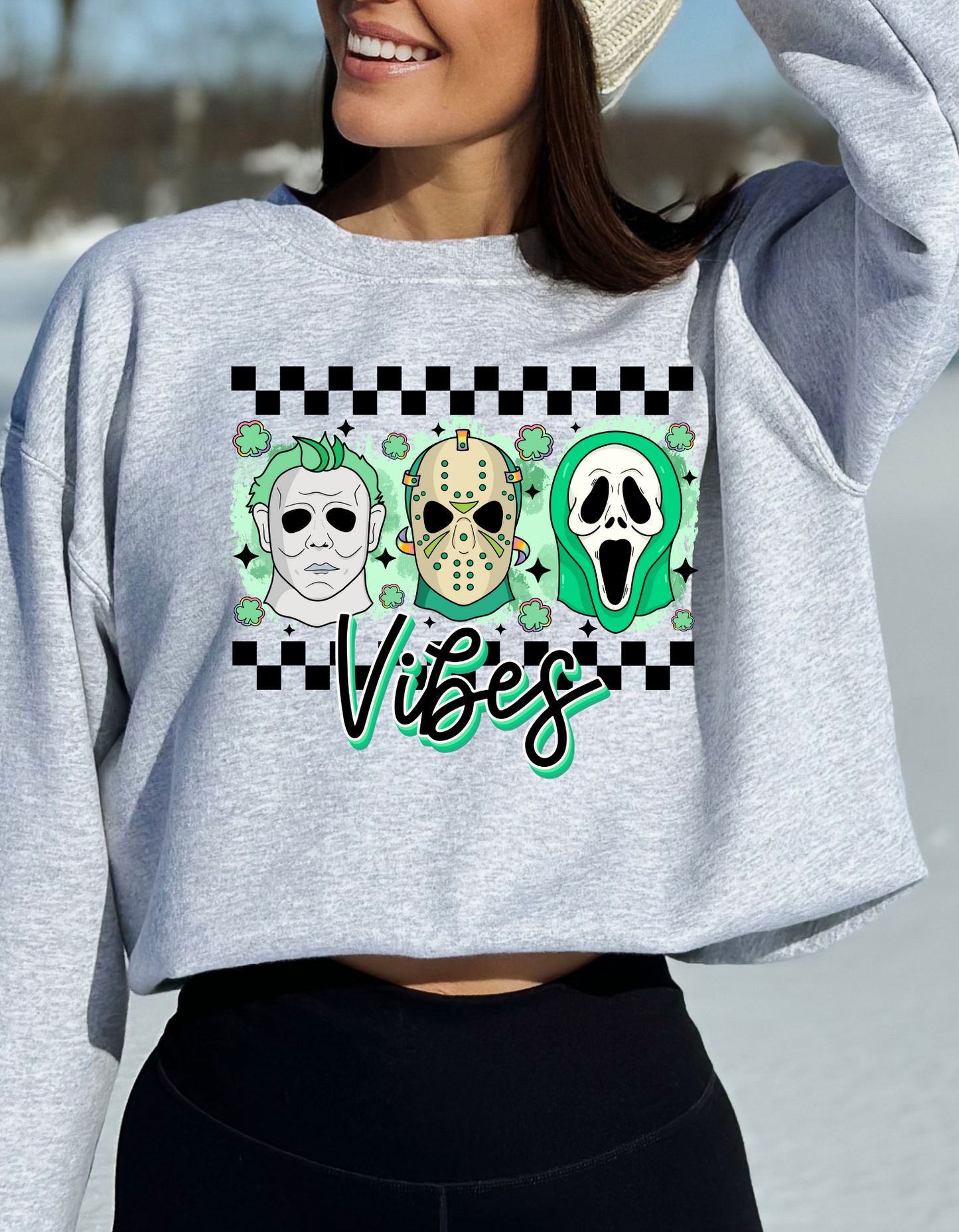 Horror Vibes St. Patrick's Day DTF and Sublimation Transfer