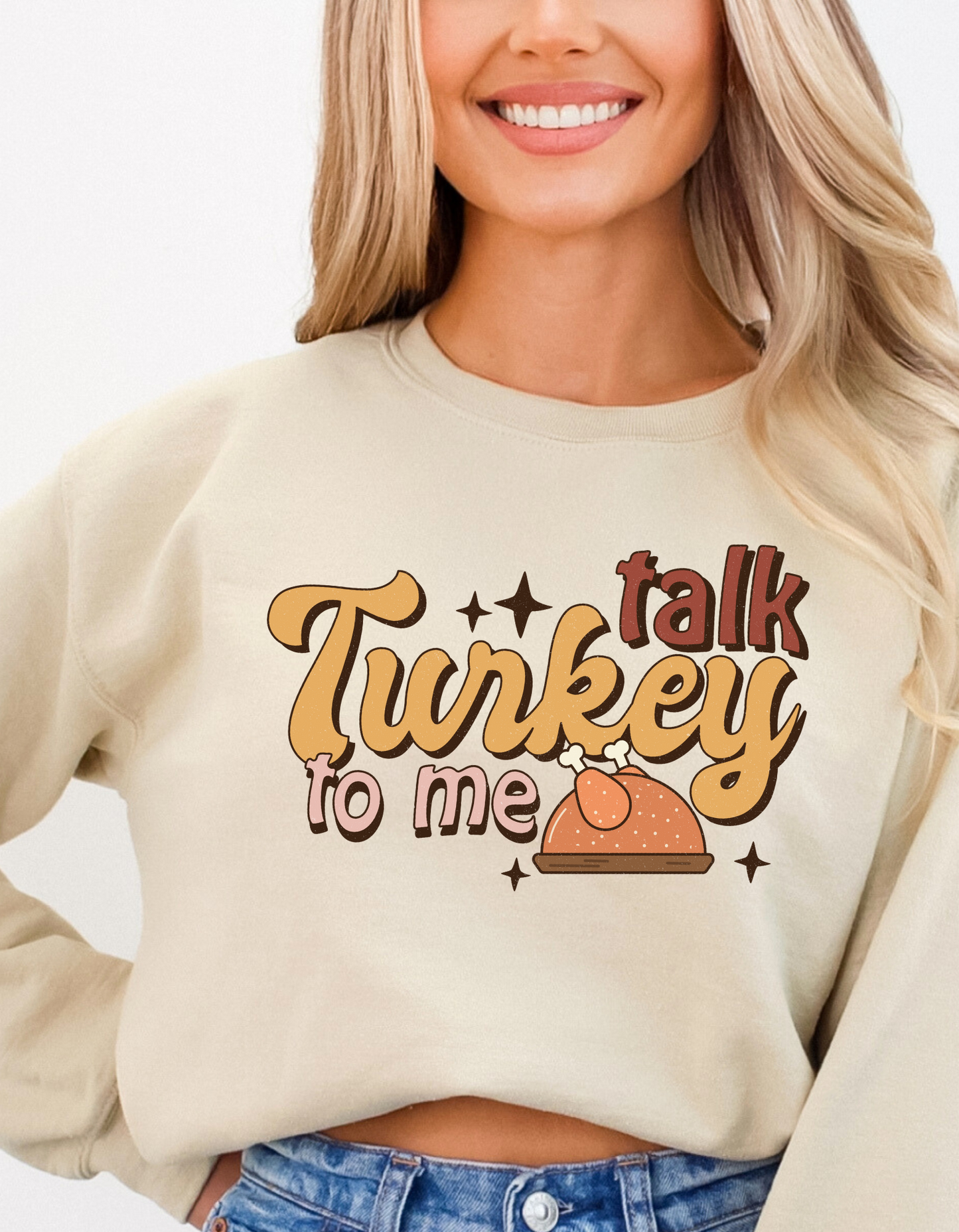 Talk Turkey to Me Thanksgiving DTF and Sublimation Transfer