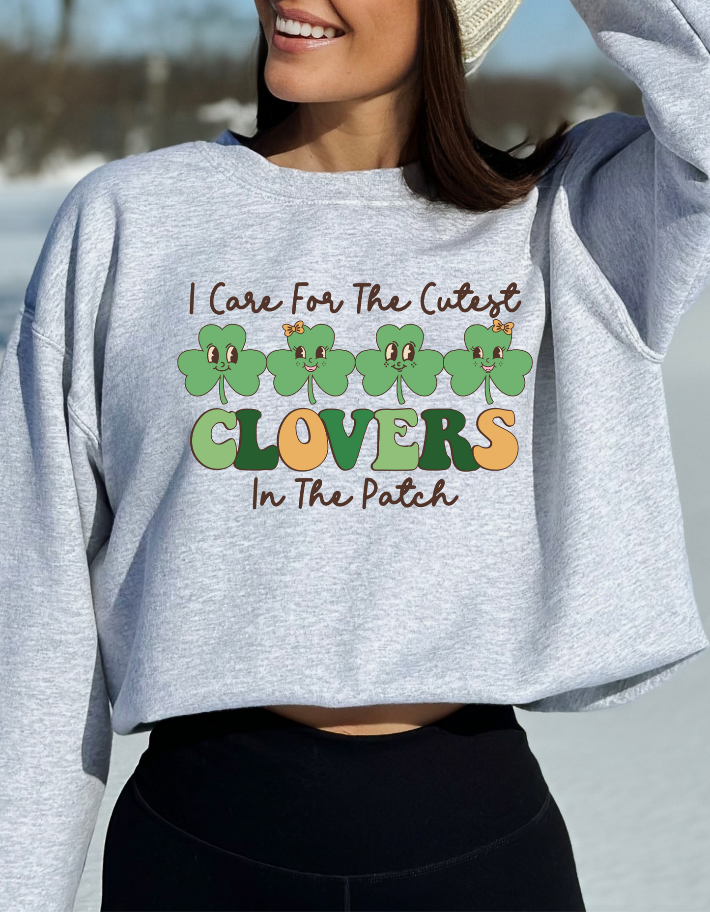 I care for the cutest clovers St. Patrick's Day DTF and Sublimation Transfer