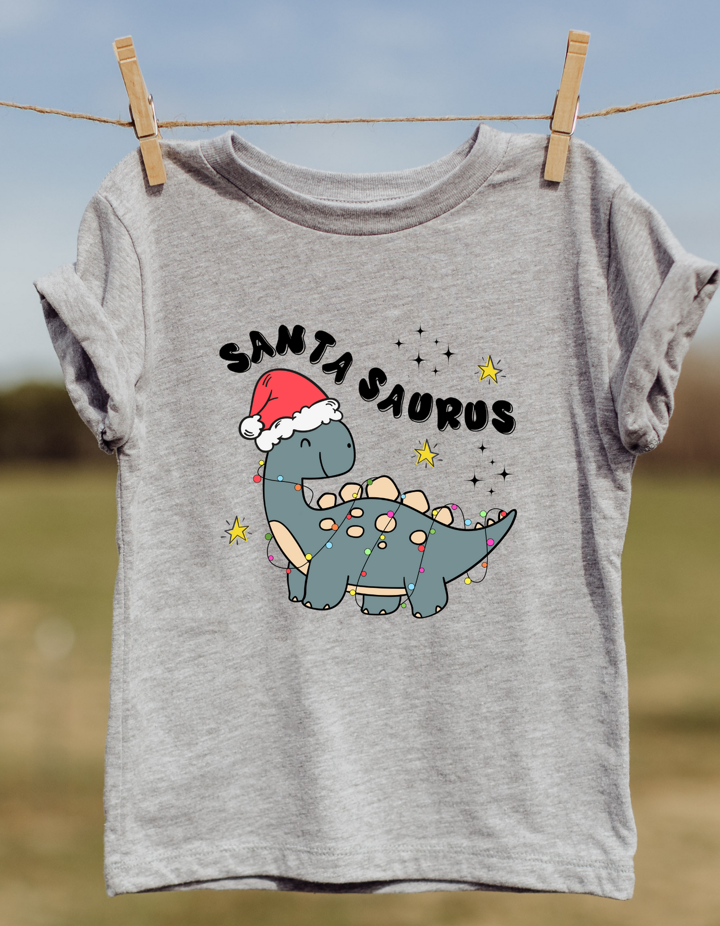 Santasaurus Dino Christmas DTF and Sublimation Transfer