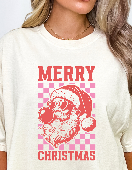 Merry Christmas Retro Santa DTF and Sublimation Transfer