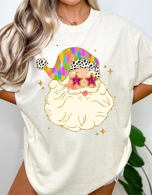 Watercolor Christmas Santa DTF and Sublimation Transfer