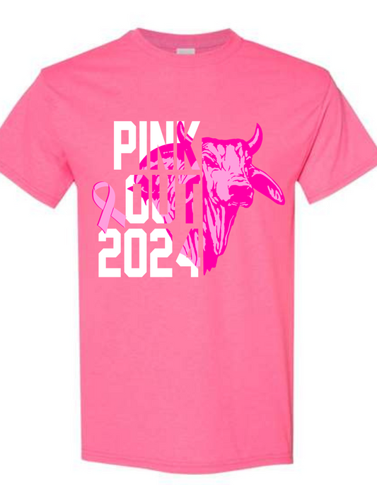 Brahma Pink out tees East Bernard Spirit Gear