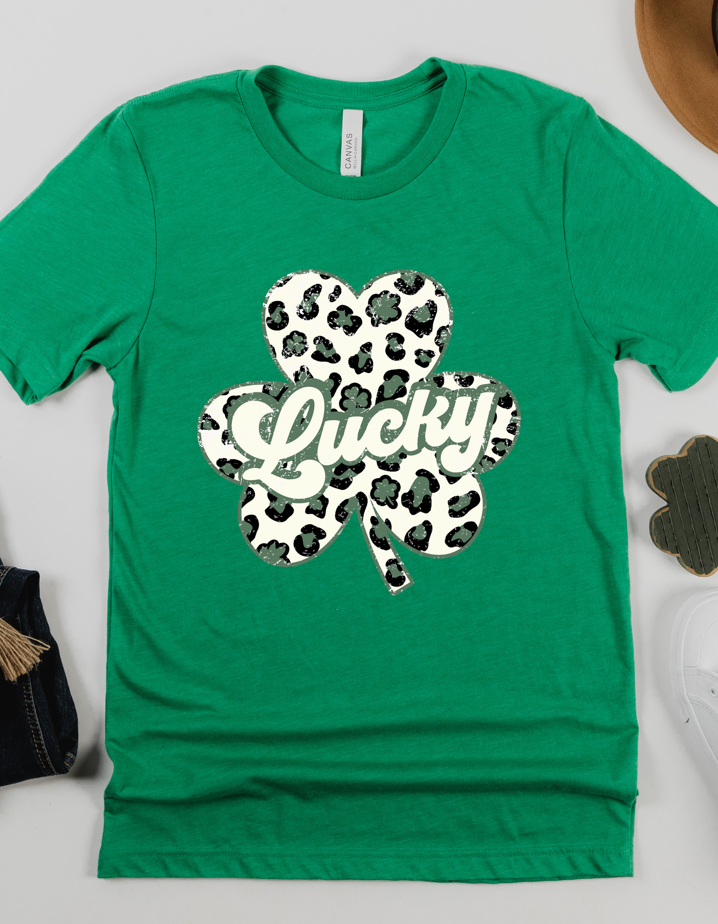 Leopard Clover St. Patrick's Day DTF and Sublimation Transfer