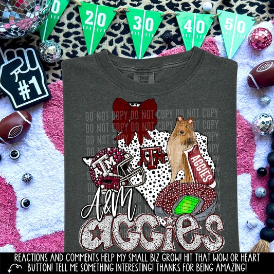 State Football Aggies DTF and Sublimation Transfer