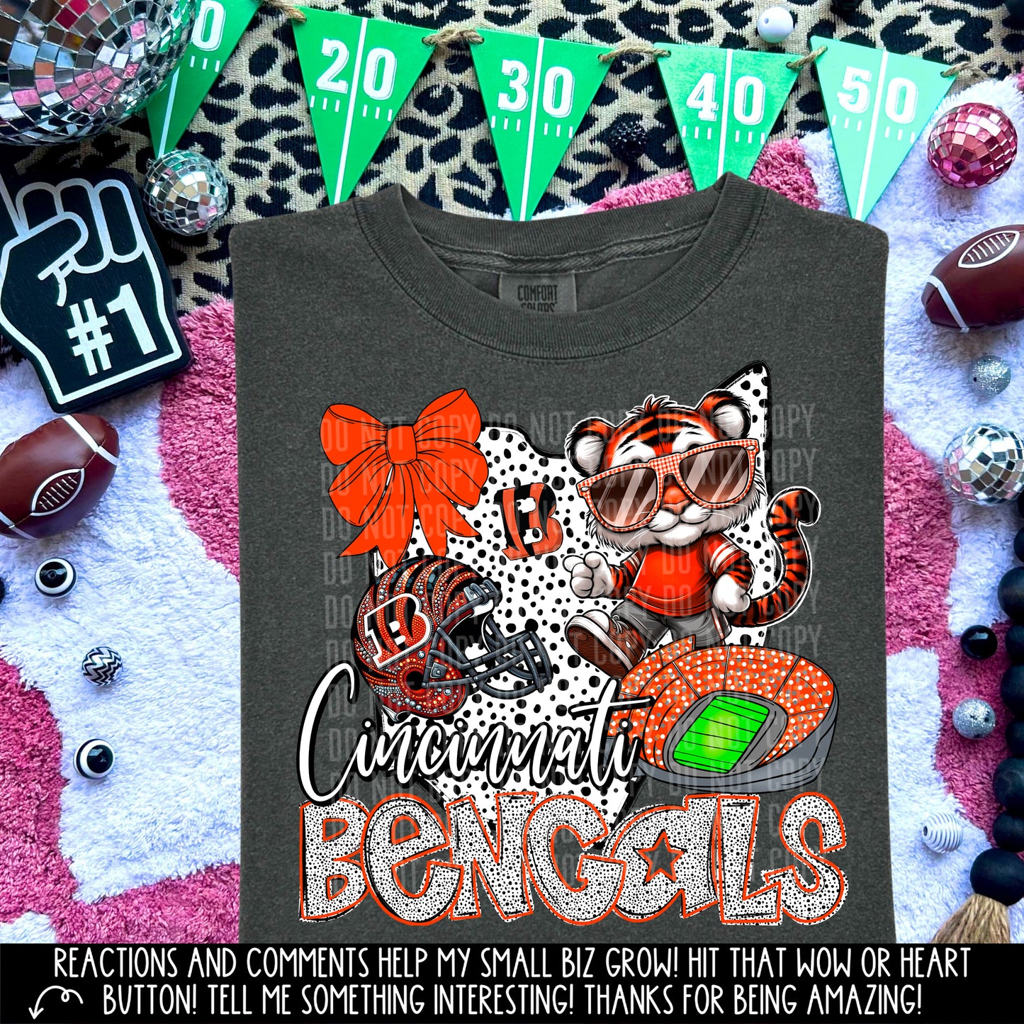 State Football Bengals DTF and Sublimation Transfer