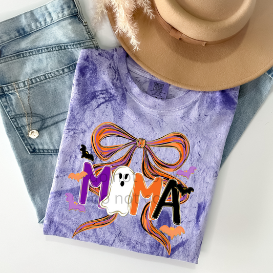 Mama Halloween Coquette bow DTF Transfer