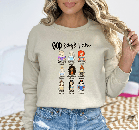 God Says I am Princess DTF and Sublimation Transfer