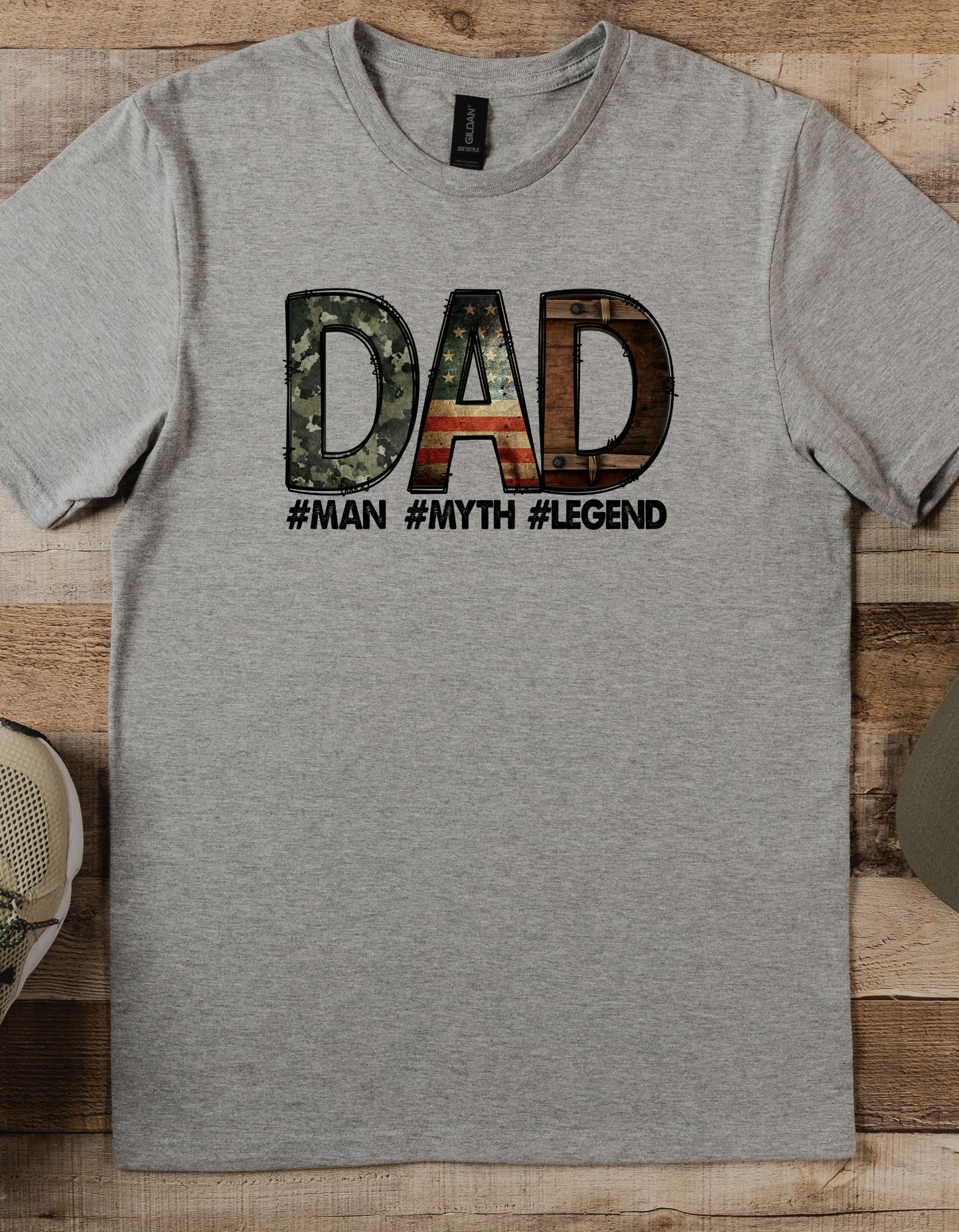 Fathers Day Dad Man Myth Legend DTF or Sublimation Transfer