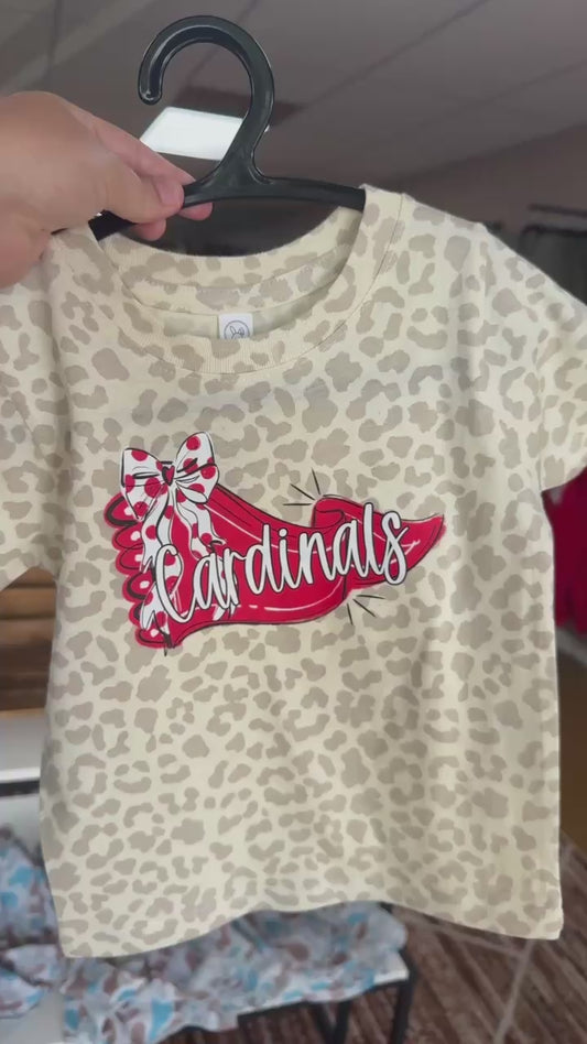 CARDINALS SPIRIT WEAR Leopard LAT TSHIRT