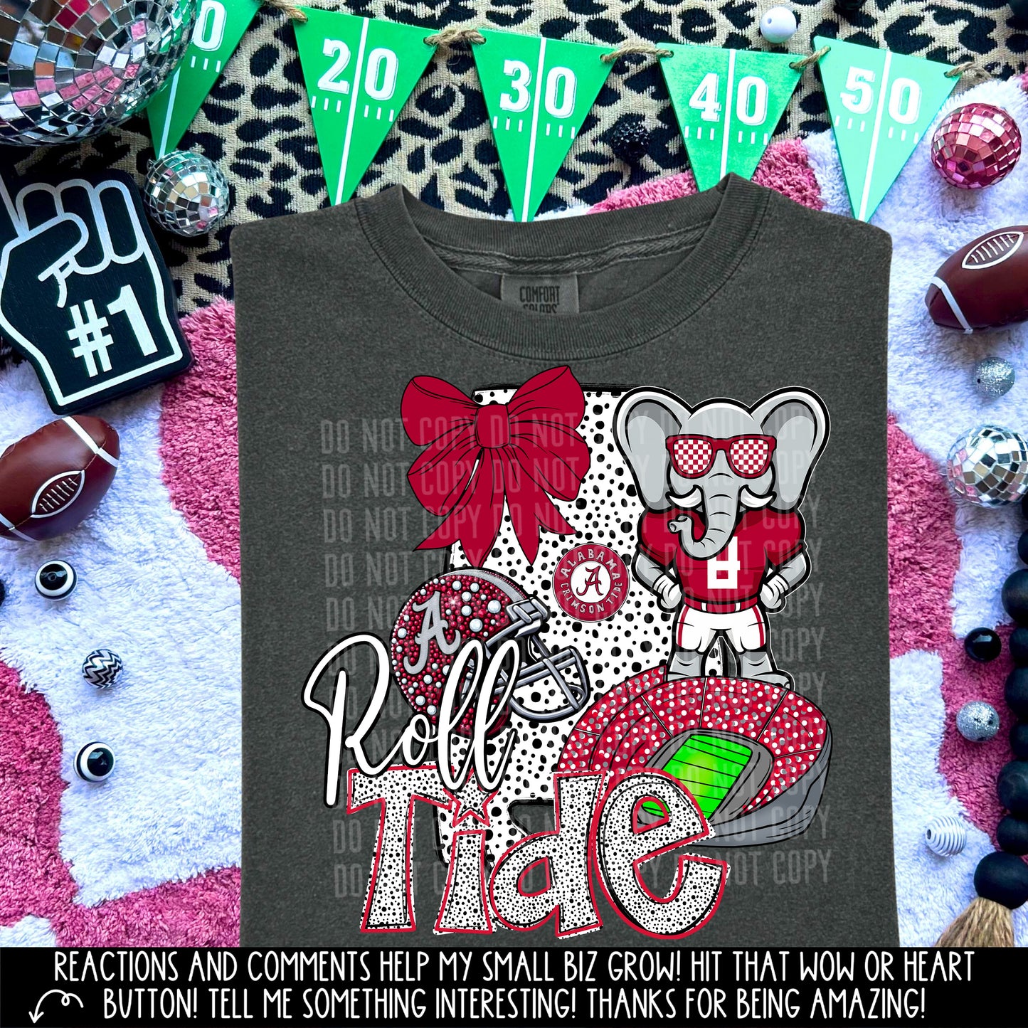 State Football Alabama DTF and Sublimation Transfer 1