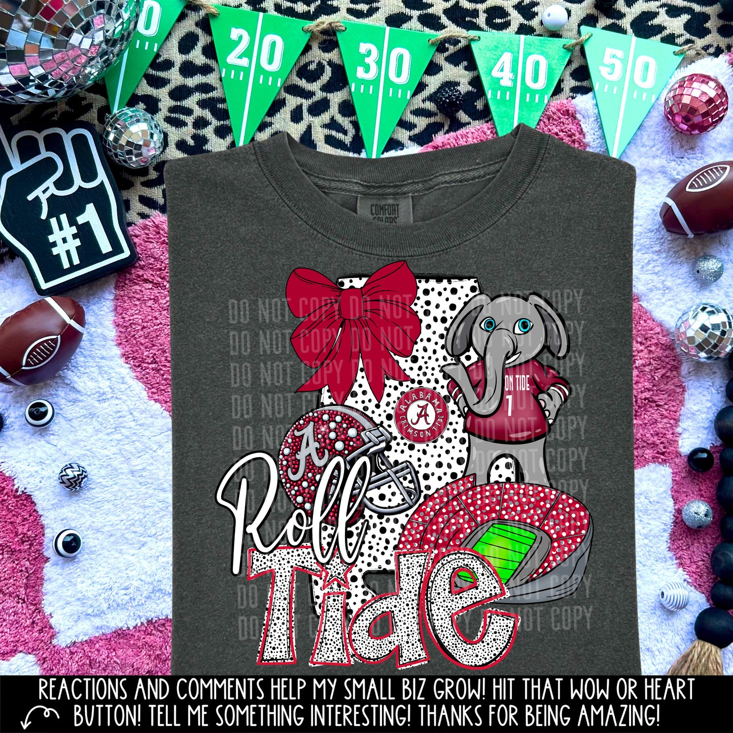 State Football Alabama 2 DTF and Sublimation Transfer