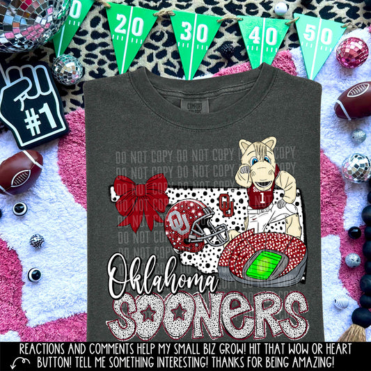 State Football Sooners DTF and Sublimation Transfer