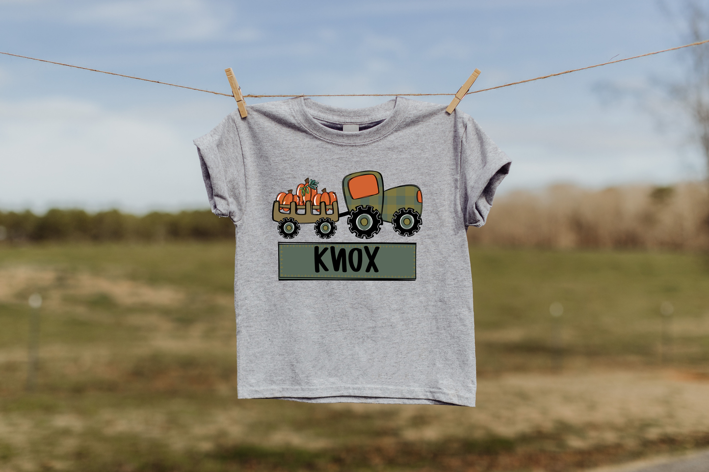 Custom Thanksgiving Fall Tractor DTF or Sublimation Transfer