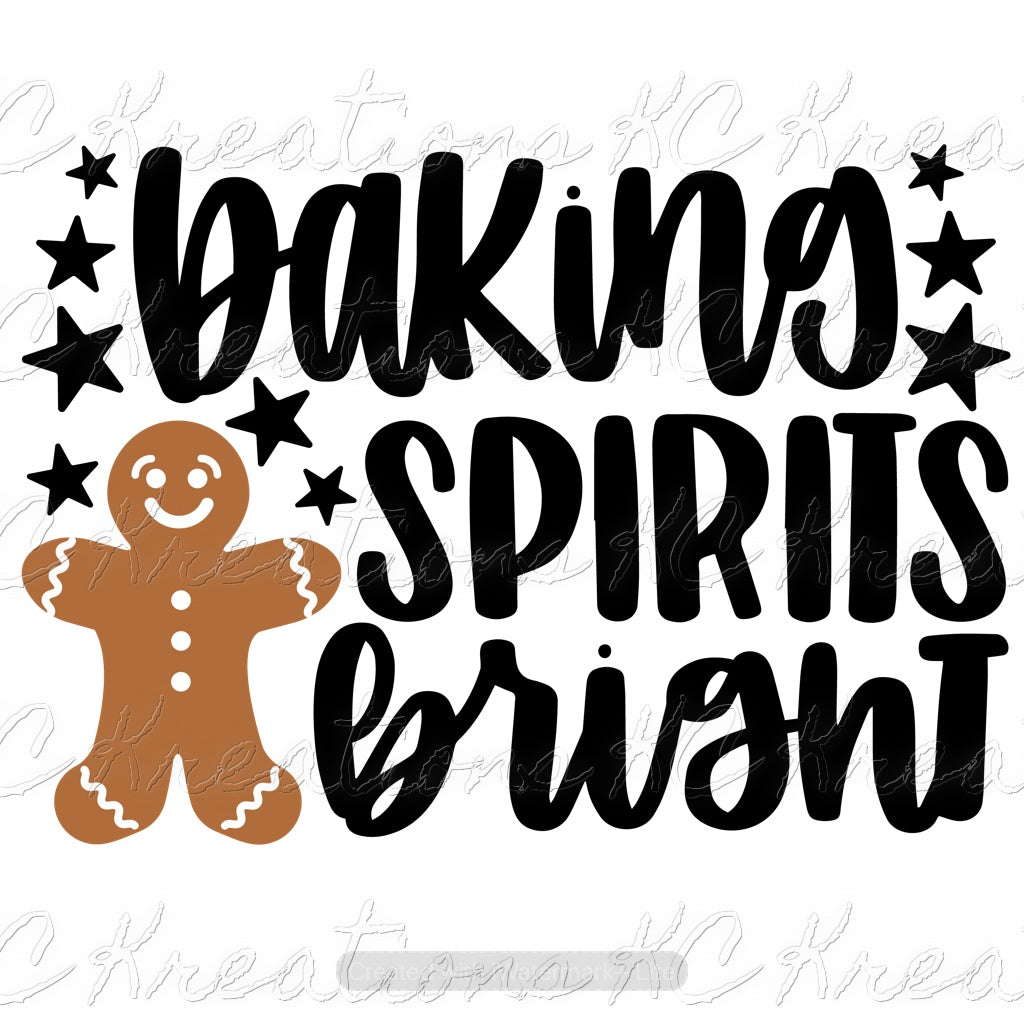 Baking spirits bright DTF Transfer