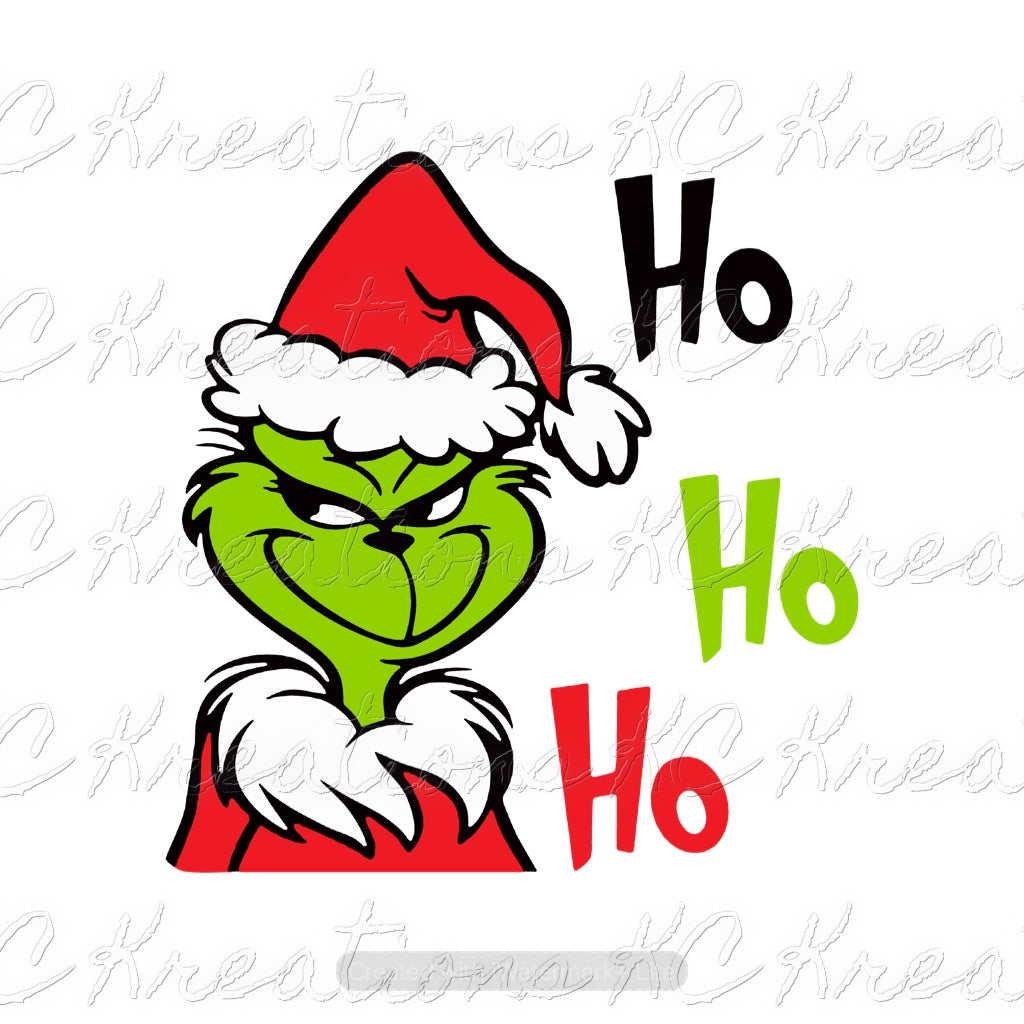 Grinch Christmas DTF or Sublimation Transfer